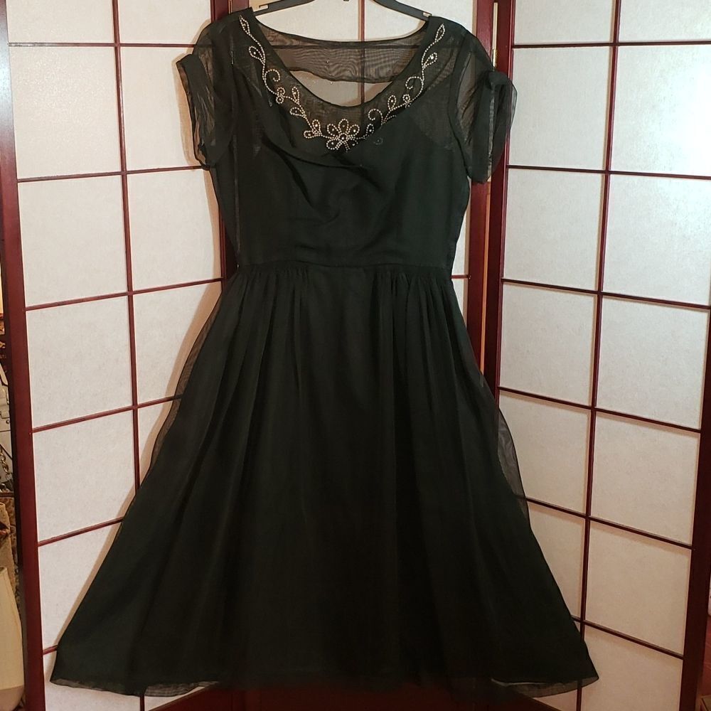 VNTG 50's Black Cocktail Dress